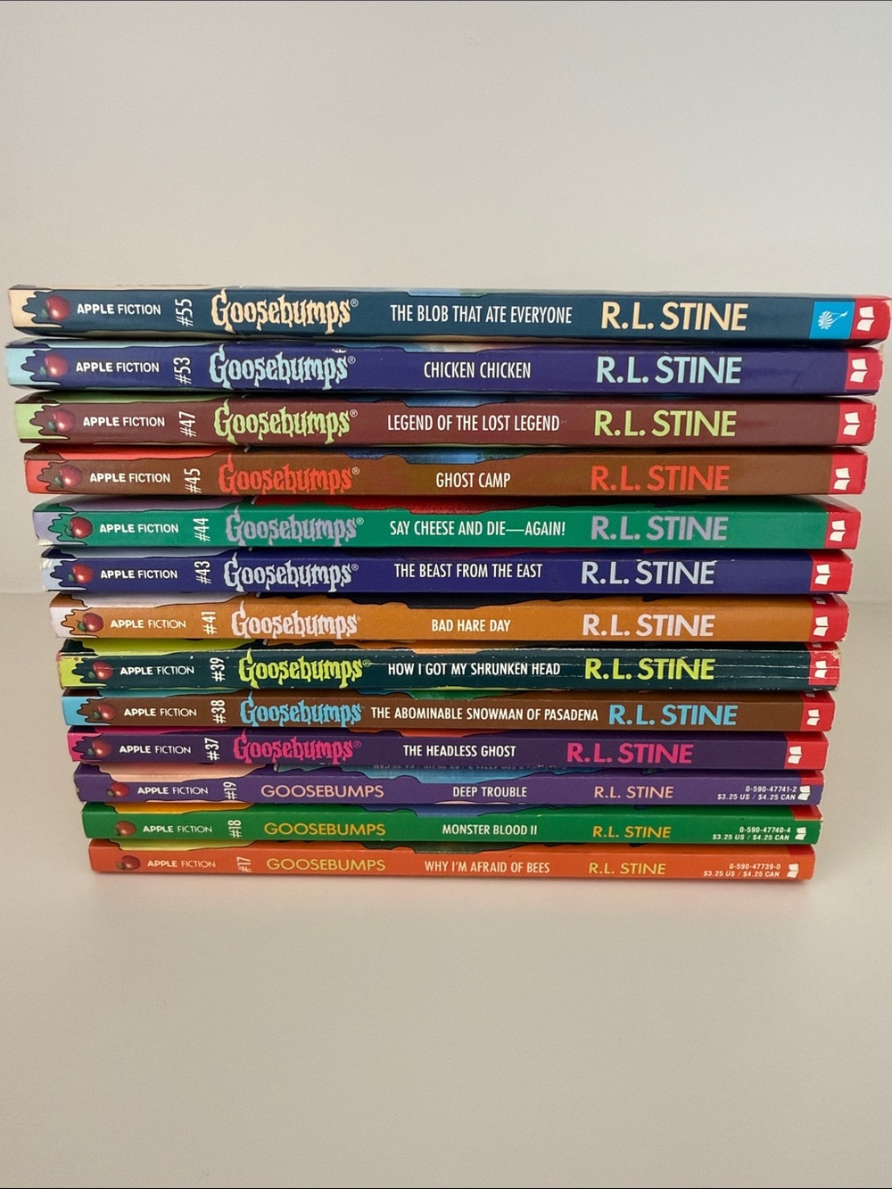 Scholastic Goosebumps Paperback Lot 13 Books Vintage Bundle  1990's